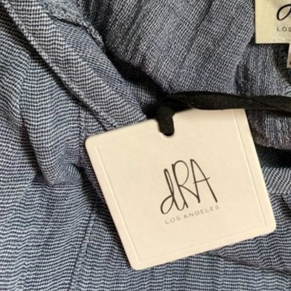 Anthropologie dRA Lyon Gauze Mini Dress Blue Slate Size Small - Picture 13 of 13